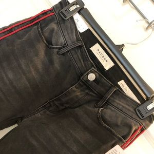 Brand new Pacsun black and red jeggings